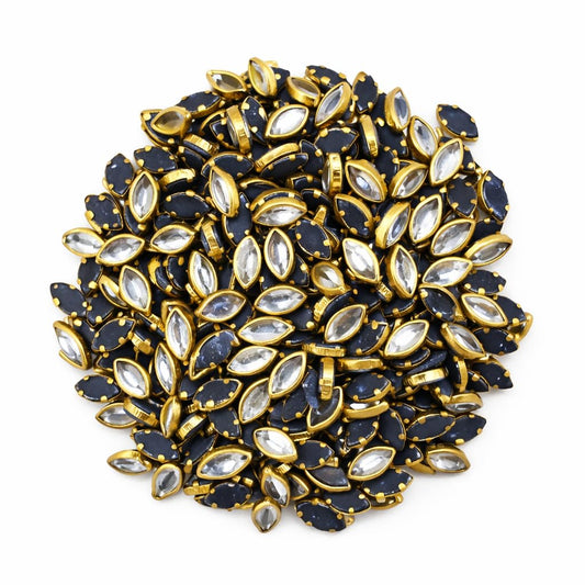 8k Eye White Gloss kundan